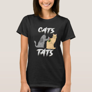 T-shirt Tatouage Tatouage Chat Pour Artiste De Tatouage Fé