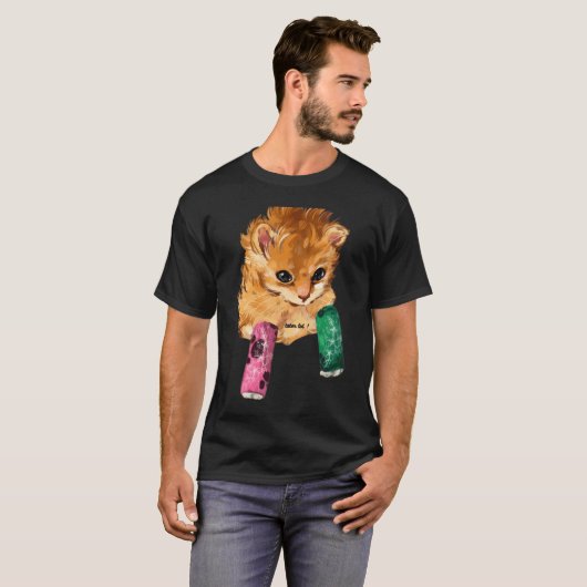 T-shirt tatouage tot chat Tot Tot Le chat Tater Tot Bonker (Devant entier)