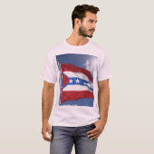 T-shirt tatouage traditionnel américain avec drape (Devant entier)