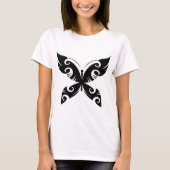 T-shirt Tatouage Tribal Papier Tatouage Gras Noir Style En (Devant)