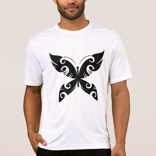 T-shirt Tatouage Tribal Papier Tatouage Gras Noir Style En (Devant)