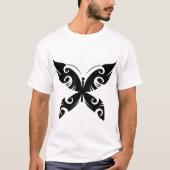 T-shirt Tatouage Tribal Papier Tatouage Gras Noir Style En (Devant)