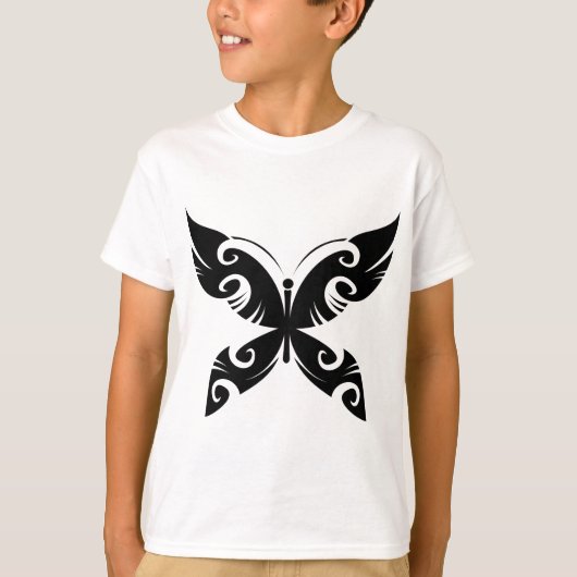 T-shirt Tatouage Tribal Papier Tatouage Gras Noir Style En (Devant)