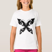 T-shirt Tatouage Tribal Papier Tatouage Gras Noir Style En (Devant)