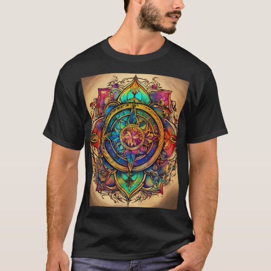 T-shirt tatouages de concepteur (Devant)