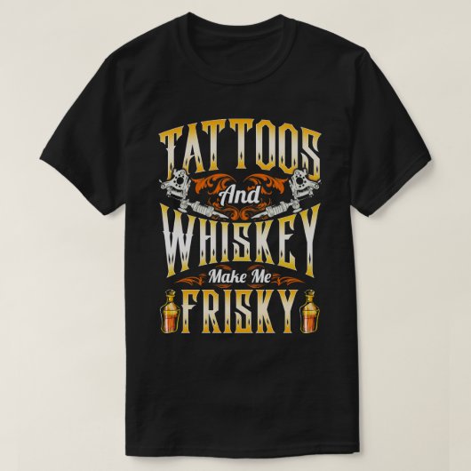 T-shirt Tatouages Et Me Rend Friste (Design devant)