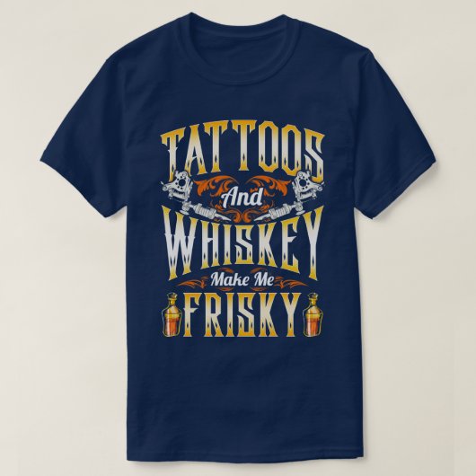 T-shirt Tatouages Et Me Rend Friste (Design devant)