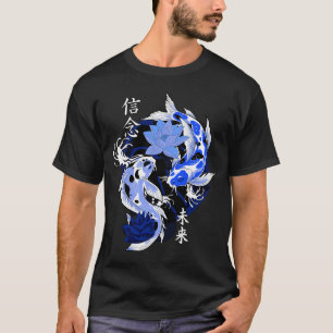 T-shirt Tatouages japonais Blue Yakuza, bassin de carpes k