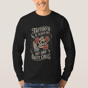T-shirt Tatoueur de tatouage papa encre machine à encre ta