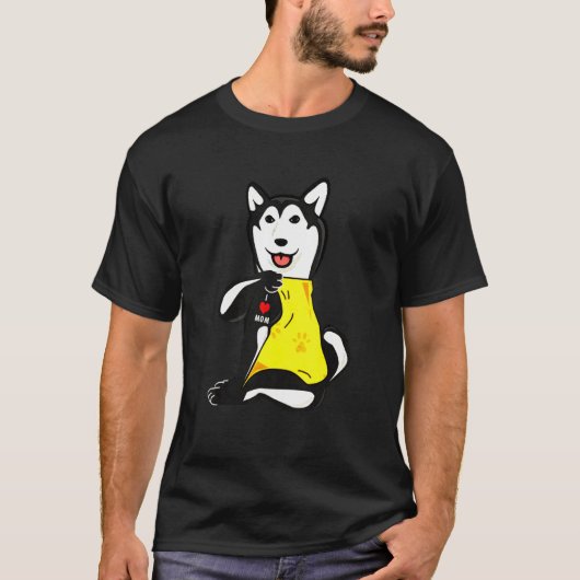 T-shirt Tattoo Husky (Devant)