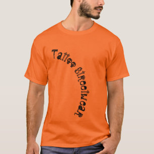T-shirt Tattoo Street wear Texte de police du crâne