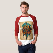 T-shirt Tattoo Tattoo Raglan Sleeve" (Devant entier)