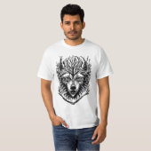 T-shirt Tattoo Wolf majestueux (Devant entier)