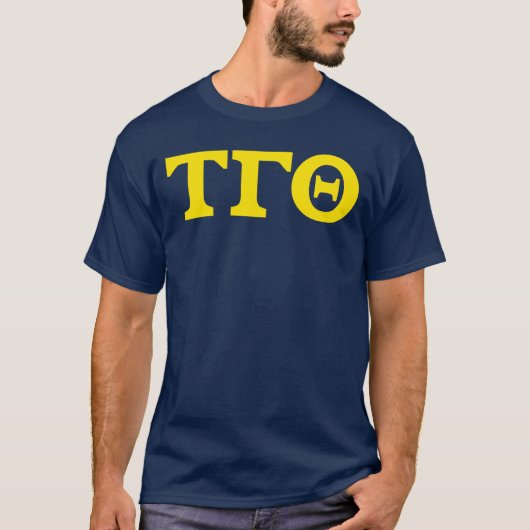 T-shirt Tau Gamma Theta Lettres - Navy (Devant)