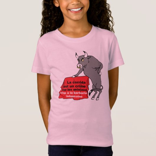 t-shirt taureau anti corrida (Devant)
