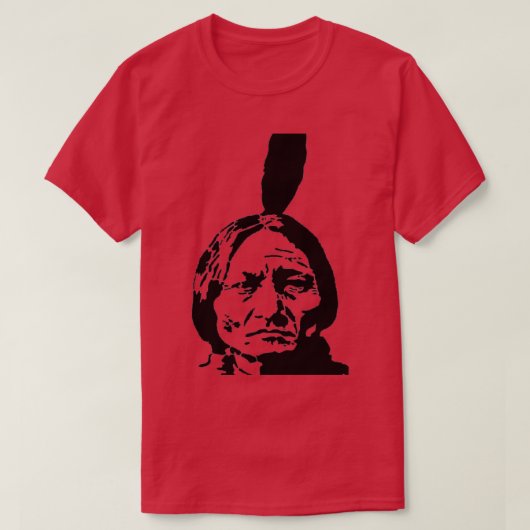 T-shirt taureau assis amérindien (Design devant)
