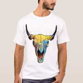 T-shirt Taureau bovien Abstrait Art animal (Devant)