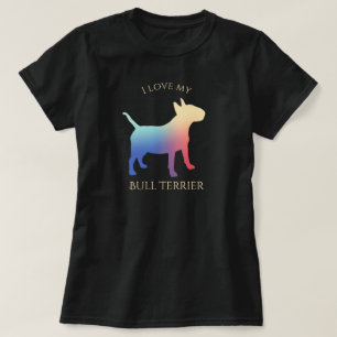 T-shirt Taureau coloré Terrier Silhouette