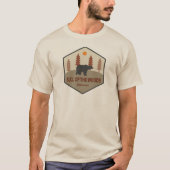 T-shirt Taureau De L'Oregon Wilderness Bois (Devant)