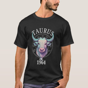 T-shirt Taureau du zodiaque né en 1964