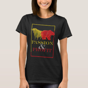 T-shirt Taureau et ours passion et profit bourse an