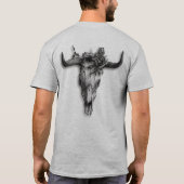 T-shirt Taureau et Rose (arrière) (Dos)