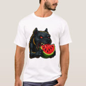 T-shirt Taureau Néon & Pastèque – Vibrations d'Été (Devant)