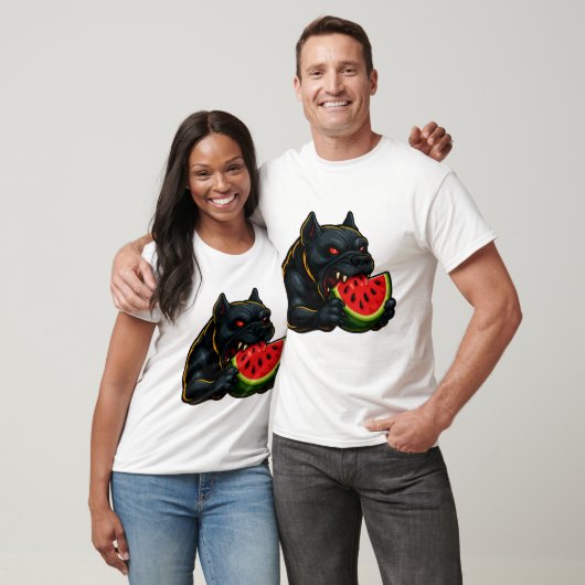 T-shirt Taureau Néon & Pastèque – Vibrations d'Été (Unisexe)