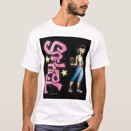 T-shirt Taureau-Noir femelle (Devant)