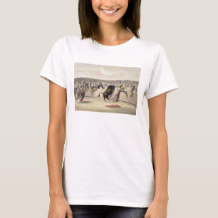 T-shirt Taureau sautant les barrières, 1865 (litho de