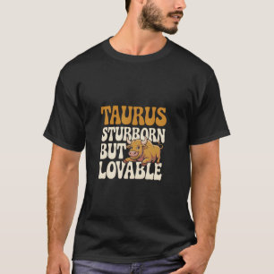 T-shirt Taureau têtu mais adorable cadeau