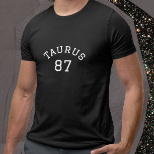 T-shirt Taurus   Anniversaire noir