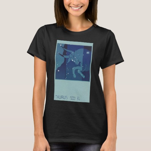 T-shirt Taurus Bull Constellation Astrologie Zodiaque Vint (Devant)