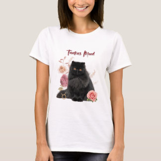 T-shirt Taurus Cat T-Shirt, Zodiac Cat Art Shirt