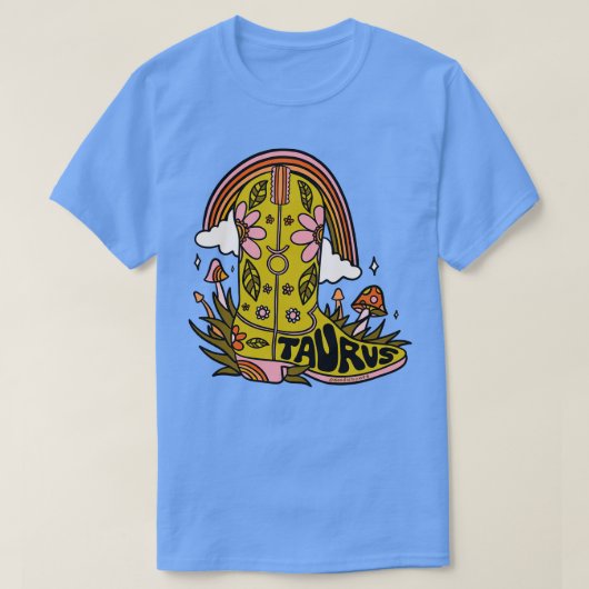 T-shirt Taurus Cowboy Boot (Design devant)