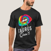 T-shirt Taurus Queen Lips Zodiac avril mai Queens Taurus B (Devant)