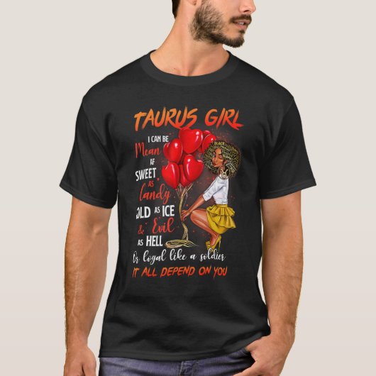 T-shirt Taurus Queen sucré comme bonbon Anniversaire pour  (Devant)
