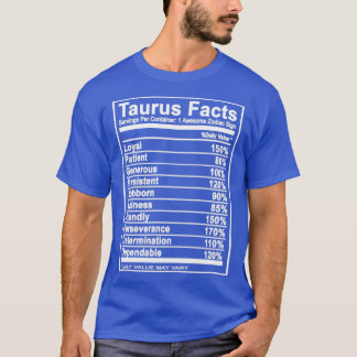 T-shirt Taurus Taurus taurus faits