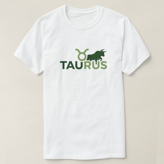 T-shirt Taurus Typographie Moderne Chevauchante Graphique  (Design devant)