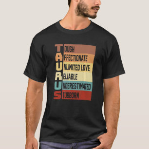 T-shirt Taurus Vêtements Zodiac Signal Faits Horoscope Ast