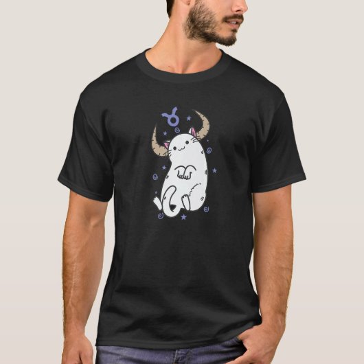 T-shirt Taurus Zodiac Sign as a Cat Horoscope (Devant)