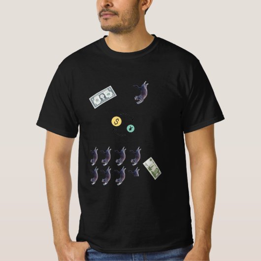 T-shirt Taux de change du chat (Devant)