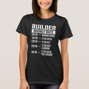 T-shirt Taux horaire du constructeur