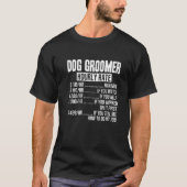 T-shirt Taux horaire du grossiste de chiens (Devant)