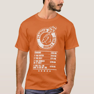 T-shirt Taux horaire du plombier