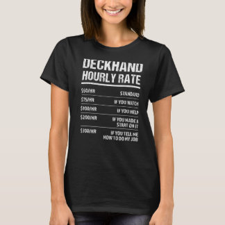 T-shirt Taux horaire du poste de pont