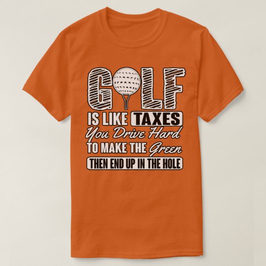 T-shirt Taxes de golf (Design devant)