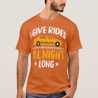 T-shirt Taxi Driving Cab Taxicab Cabdriver