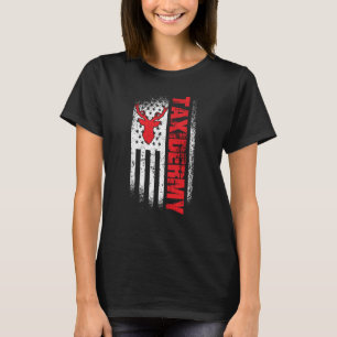 T-shirt Taxidermiste Drapeau américain Deer Taxidermy