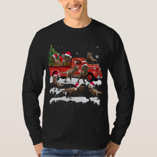 T-shirt Taylor Famille Vilain Chandail de Noël Rouge Camio